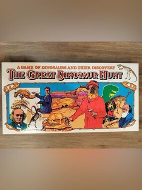The Great Dinosaur Hunt A Game of Dinosaurs & Their Discovery 1993 Keippel VTG
